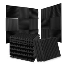 52 Pack Acoustic Foam Panels 1 X 12 X 12 Inches Sound Proof Foam Panels for Walls,Soundproof Wall Panels Acoustic Panels