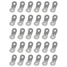 30 Pcs Camping Tent Rope Fastener Adjuster Sun Shelter Rope Tensioner Tent Accessories Rope Tightening Stopper Hook Ring