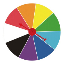 Rueda de la Suerte, Rueda Colgante, Rueda de Ruleta para el Juego de la Rueda de la Fortuna, Hilanderos para Girar el Juego de Mesa de Juguete, 20 cm