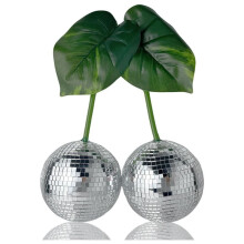 Silver New  Disco Mirror  Hanging Reflective Light  for DJ Club Stage Bar Party Wedding Holiday Decoration