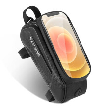 WEST BIKING Bike Bag Front Phone Bicycle Bag Waterproof Touch Screen Saddle Package Top Tube Frame Pouch for MTB and Road Bikes