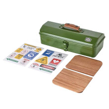 ISE MOUNT Outdoor Camping Toolbox con Adesivi Scatola Portaoggetti Impermeabile Scatola Portaoggetti Portatile In Metallo