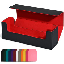 Scatola Porta Carte per Carte Collezionabili, Custodia per Mazzo di Carte nel PU, Porta Carte con Chiusura Magnetica per Carte da Gioco Magnetiche