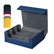 Caja de Almacenamiento de Tarjetas para Cartas Coleccionables, Estuche para Barajas Cartas de PU 1800+, Caja de Tarjetas con Cierre MagnéTico para