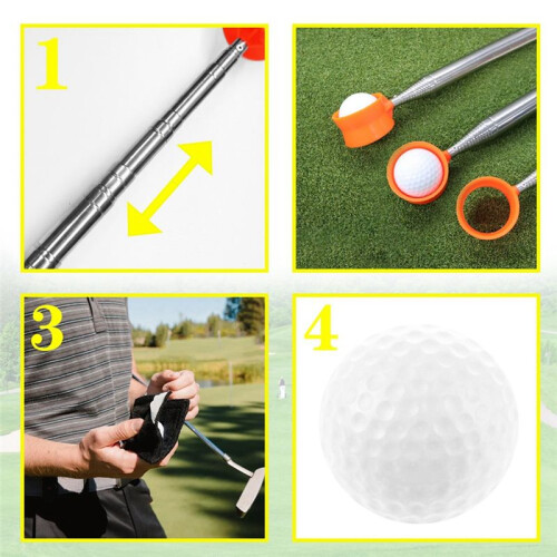 Portable Stainless Steel Non-Slip Handle Retractable   Pick- Tool