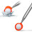 Portable Stainless Steel Non-Slip Handle Retractable   Pick- Tool 5