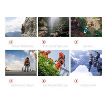 Rock Climbing Pulley 3 Holes Aluminum Alloy Climbing Bearing for Mountaineering Rappelling Aerial Work Exercises,A