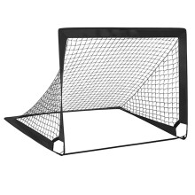 Porta da Calcio per Bambini Nera, Portatile, Pieghevole, da Allenamento Mobile