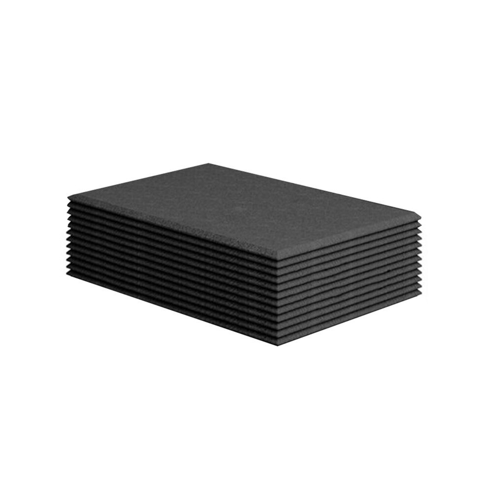 12Pack Self-Adhesive Acoustic Panels,Sound Proof Foam Panels, High Density Soundproofing Wall Panels Black 15.7X12x0.4in 4711947101861
