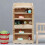 Miniature Classic Wood Bookcase Unfinished Wood Display 5