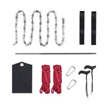 High Limb Rope Saw, 53 Inch Rope Saw for Tree Limb,Teeth Both Sides Rope Saw Tree Saw High Limb Rope Saw Limb Saw