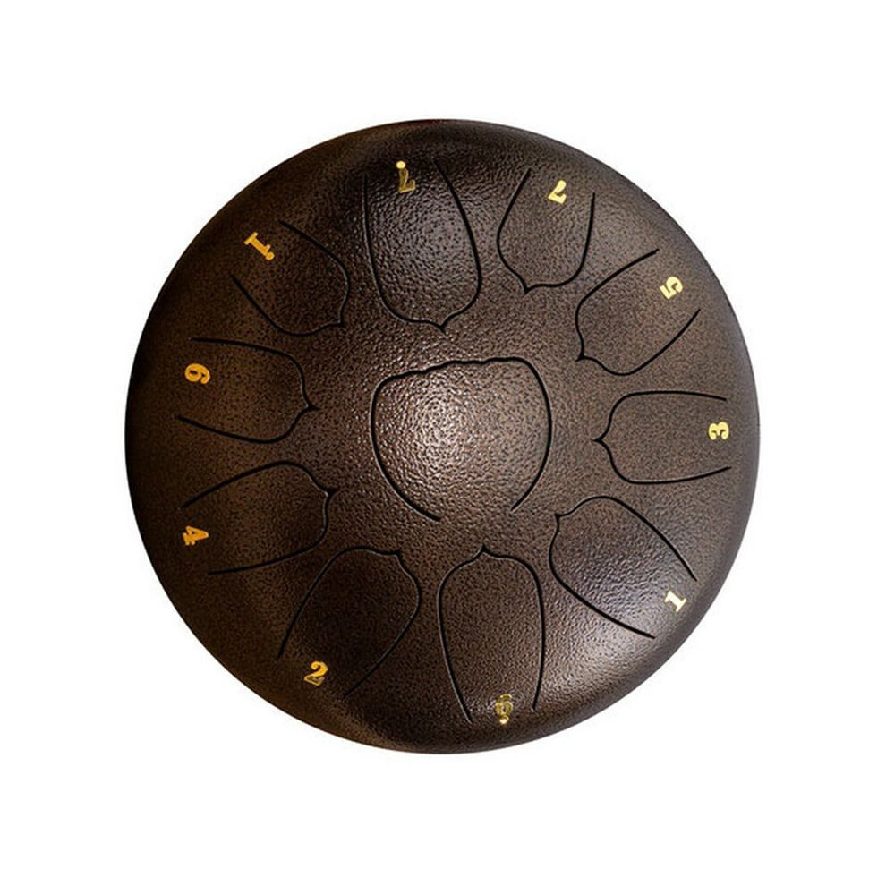 10-Inch 11-Tone Outdoor Rain Drum, Garden Rain Drum, Rain Chakra Drum, Ethereal Drum, Hand Drum Bronze 4711920352624