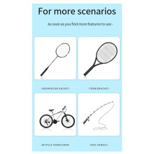 Badminton Racket 7C Flat Rubber, Soft and Shock-Absorbing, Good Elasticity, Not Easy to Deform When Stretched,Orange