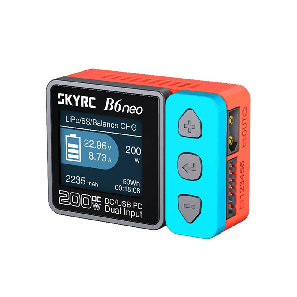 Tauoh Skyrc B6 Neo Charger 200W Pd 80W Lipo Battery Balance Charger Sk-100198 Compact 6S Charger Discharger