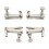 Fiolfinjustering 3/4/4/1/2 Metal Tuner Violin String Hook Tuning Tuner 3