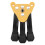 Flute Clarinet Stand Foldable and Removable Bold Yellow Base 2
