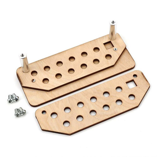 Carving Storage Rack Multi Hole Organizer Wooden Rack for Carving Tools 2