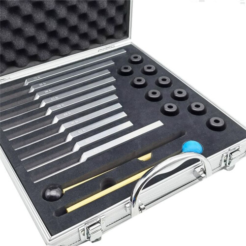 10 PCS Tuning Fork Set , Tuning Forks for Healing Chakra Sound Therapy Keep Body Silver 1