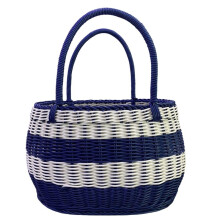 Small and White Outdoor Picnic Basket, Shopping Basket, Picking Basket, Gift Basket, Portable Basket