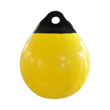 Heavy Duty PVC Boat Fenders Round Anchor Buoy Dock Bumper Inflatable Protection Marine Mooring Buoy Yellow