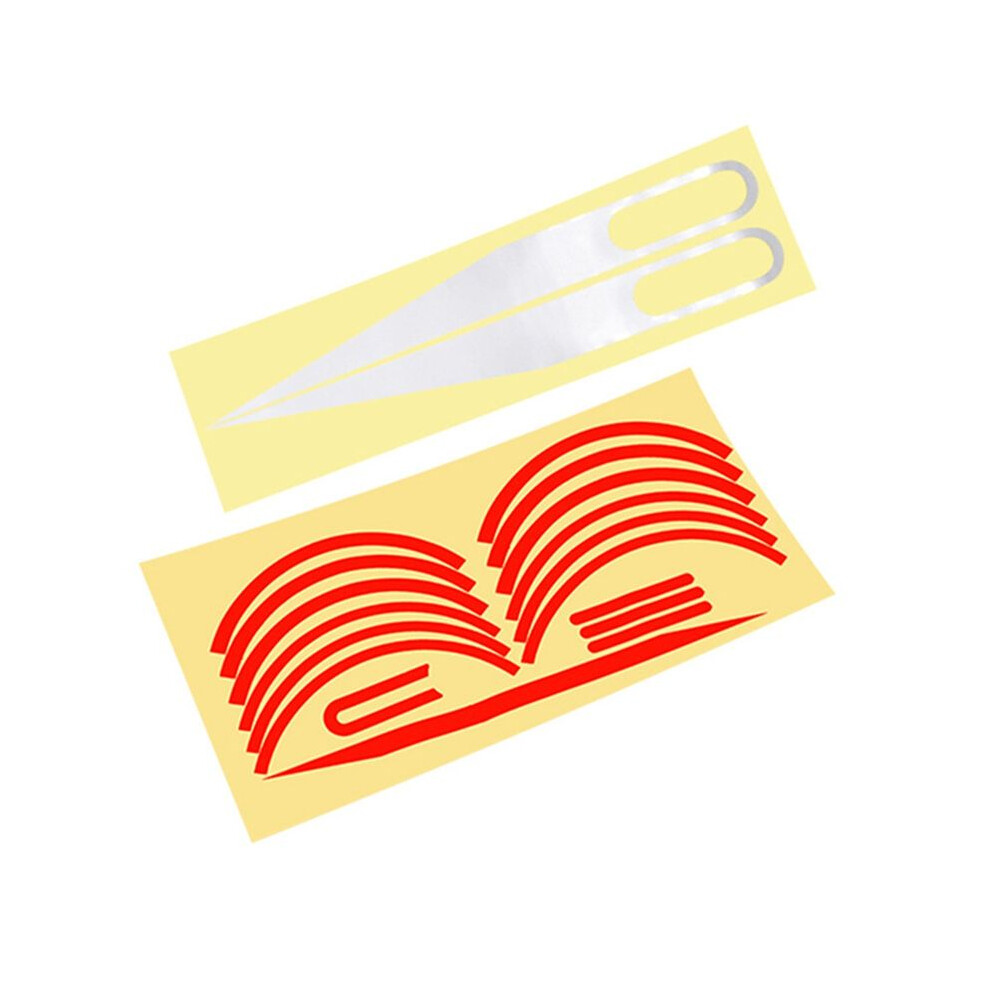 Body Warning Stickers For 1S Electric Scooter Reflective Sticker Cover Wheel Sticke Parts Red 6032767145032