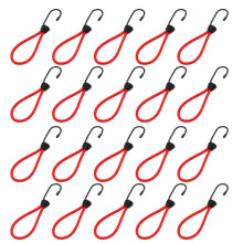 Elastisches Seil für Campingzelte, Schnalle mit Festem Bindegürtel, Elastischer Seilhaken, Camping-Überdachungszubehör, Zugseil, Rot