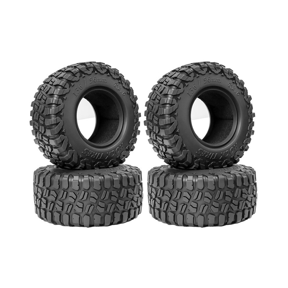 4Pcs 2.6Inch Soft Rubber Tires Climbing Car Tire Skin Rc Crawler Car Upgrade Parts 4713327012897