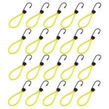 Elastisches Seil für Campingzelte, Schnalle mit Festem Bindegürtel, Elastischer Seilhaken, Camping-Überdachungszubehör, Zugseil, Gelb