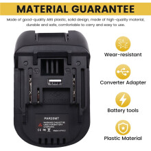 Battery Adapter Converter for Parkside 20V Lithium Battery for 18V Li-Ion Power Tool Accessories(NO Battery )