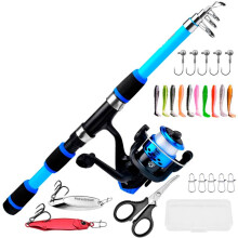 Telescopic Fishing Rod Reel Novice Sea Rod Set Long-Distance Casting Fishing Reel Fishing Rod Combination