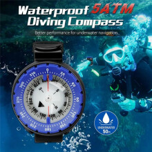 Unterwasser-Navigationskompass, 50 Meter, Professioneller Wasserdichter Tauchkompass, Geeignet zum Tauchen, Camping, Schwimmen D