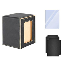 Premium Trading Card Box to Protect Cards Trading Deck Box Suitable for Deck Leather Card Box Yellow