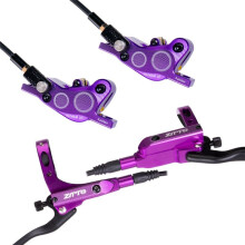 ZTTO High-End Vierzuiger Olie Rem Olie Schijf Mountainbike Hydraulische Schijfrem Bilaterale Rem Olie Schijf Paars