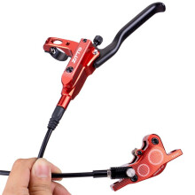 ZTTO High-End Fyrkolvs Oljebromsskiva Mountainbike Hydraulisk Skivbroms Bilateral Bromsolja Skiva Blå