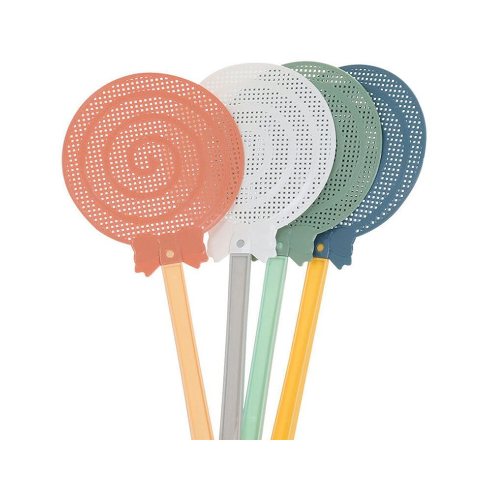 Candy Color Fly Swatter Thickened Plastic Durables Mosquito Swatter Long Handle Mosquito Swatter Mosquito 6033340161814