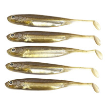 Soft Fish Bait Silicone Bait Simulated Soft Fish Suitable for Bass, Catfish, Pike and Mandarin Fish Brown