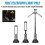 Multifunktions LED Utomhuscampinglykta, Cmping Light/Ficklight 2-In-1, Fretable Light Pole, Passar för Utomhusbruk 3