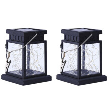 Solar Hanging Lantern Outdoor, Candle Effect Light, Garden Light Night Light Waterproof Pendant Light C