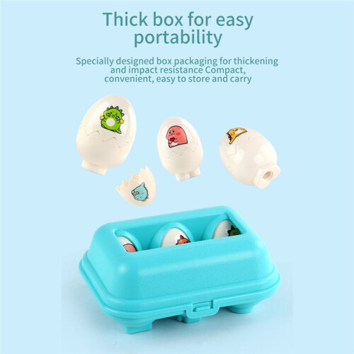 6PCS 3D Eggs Puzzle Learning Education Math Toys  Game Easter Gifts for 1 2 3 Year Old