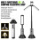Multifunktions LED Utomhuscampinglykta, Cmping Light/Ficklight 2-In-1, Fretable Light Pole, Passar för Utomhusbruk 1