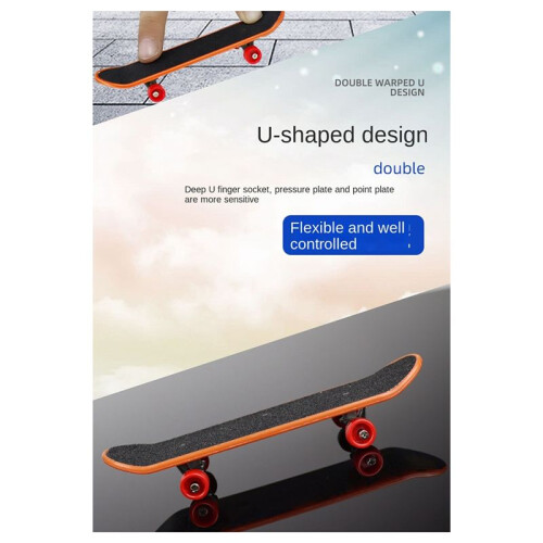 Finger Skateboard Alloy Plastic  Skateboard Desktop Ornaments (Random Colors)