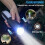 Multifunktions LED Utomhuscampinglykta, Cmping Light/Ficklight 2-In-1, Fretable Light Pole, Passar för Utomhusbruk 5