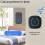 Wireless Call Device for Elderly People, Personal Alarm, Remote Control Doorbell Watch White 10