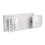Commercial Emergency Light, White Emergency Light Fixture with 2 LED Square Heads Adjustable Exit Lighting 1