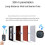 Wireless Call Device for Elderly People, Personal Alarm, Remote Control Doorbell Watch White 6