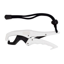 Plastic Clip Fish Clip Controller Fish Catcher Fish Lifter Fishing Gear with Slip Rope 25cm White