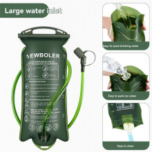 NEWBOLER 2L Hydration Bladder Leak Proof Water Reservoir Water Storage Bladder Bag for Bicycling Hiking Camping Running