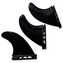 3PCS/Set Surfing Fins for Surfboard 4.37Inch Surf Fin Plastic Surfboard Water Sports Surfing Board Black