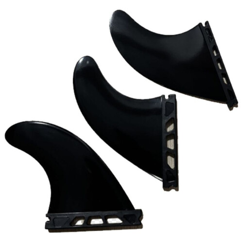 Conjunto de 3 Quilhas de Surfe para Prancha de Surfe 4,37 Polegadas, Quilha de Plástico para Prancha de Surfe, Esportes Aquáticos, Prancha de Surfe