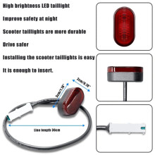 For M365 /M365 Pro Electric Scooters Comprehensive Rear Mudguard Kit Includes Bracket Hook and Taillight C